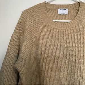 Old Navy tan oversized sweater